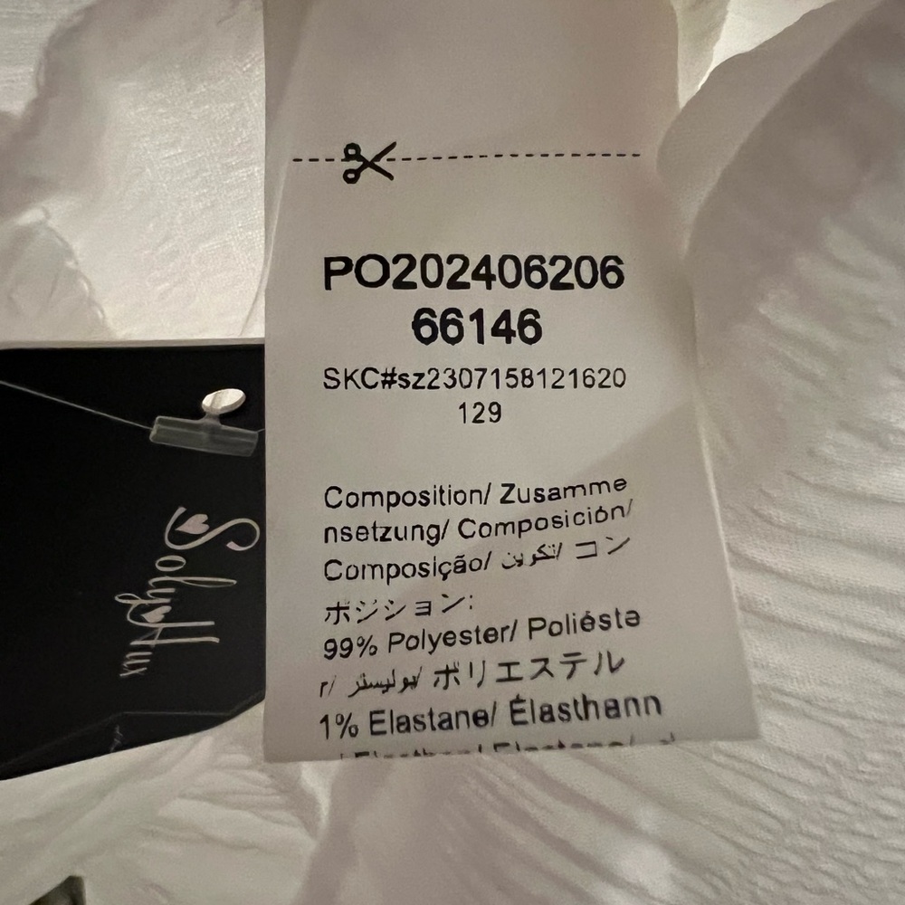 Women's size MEDIUM, WHITE day dress by Soly Hux. NEW WITH TAGS! - Picture 10 of 12